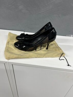 Burberry Black Check Heels